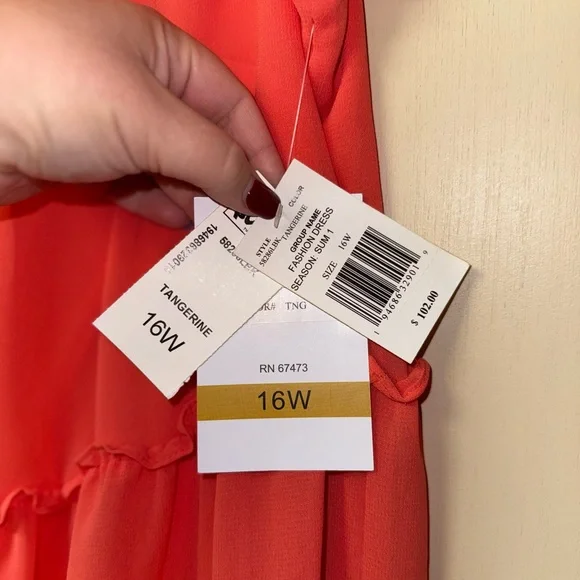 Charming Tangerine - Ruffle Dress - Picture 4 of 5